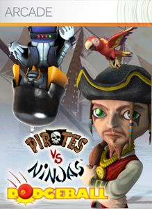 Pirates Vs Ninjas: Dodgeball box art for Wii